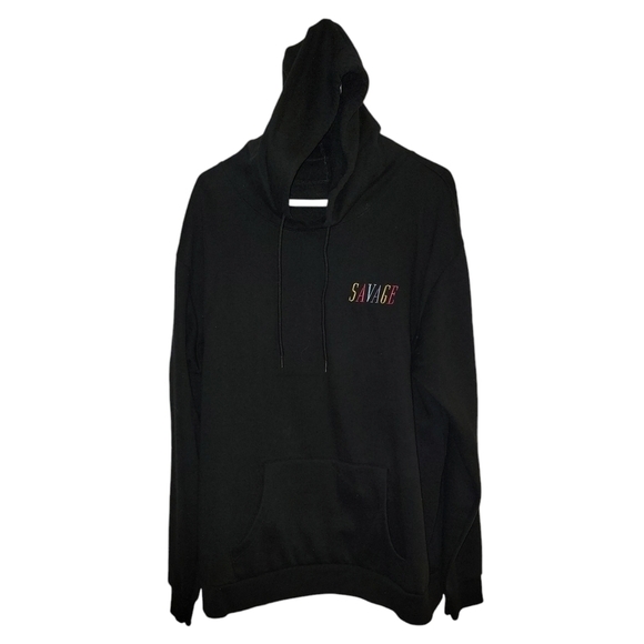Vibes black hoodie size XL says SAVAGE on the front - Picture 1 of 6